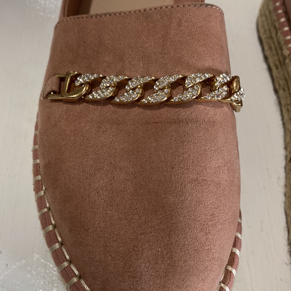 Tahari Brooklyn Size 9.5 Women's Pink Espadrille Flats! - Picture 5 of 9